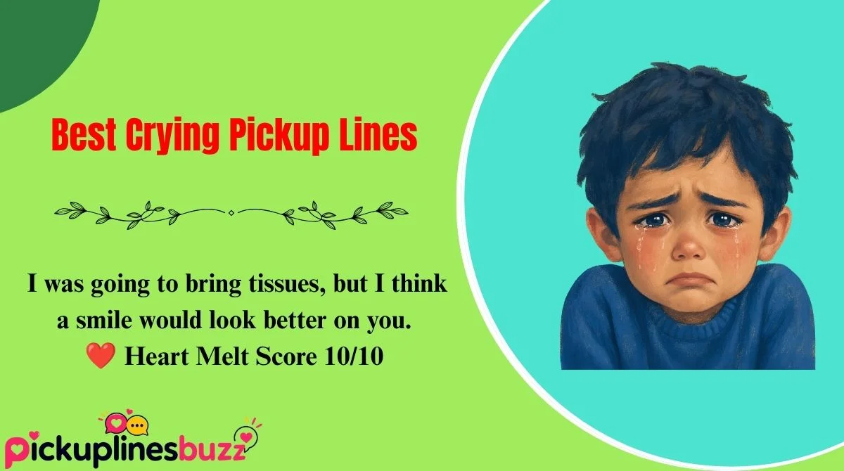 Best Crying Pickup Lines