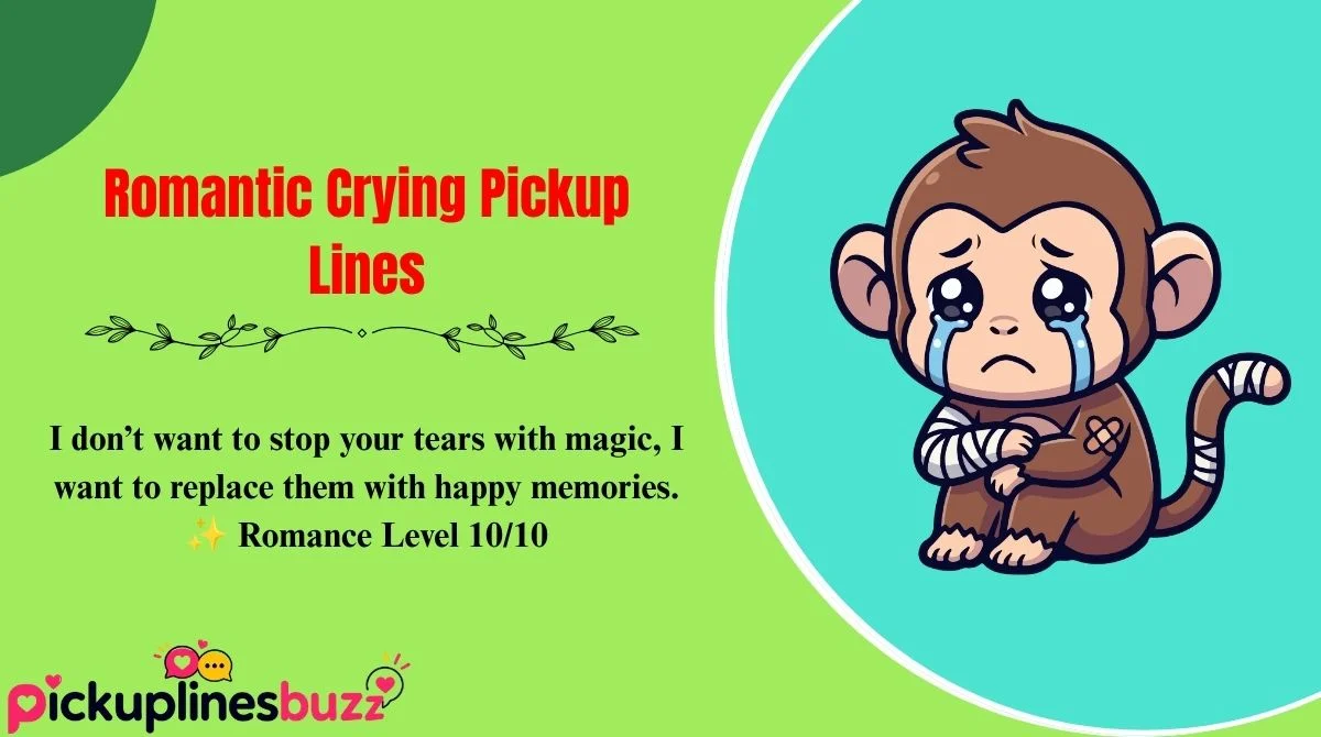 Romantic Crying Pickup Lines